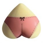 HEARTS WHITE CHOC LINGERIE 3.6X3.3 CM