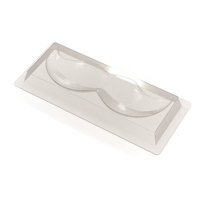 MOULDS MOUSTACHE FOR 12 PIECES 19X6 CM H.2 CM