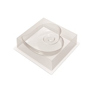 MOULDS FOR ENTREMETS COEUR SPIRALE 17.8X17.3 CM H.5.5 CM