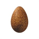 EGGS WHITE CHOC INCA 4 DESIGNS 4X2.7 CM