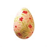 EGGS WHITE CHOC FLORAISON 4X2.7 CM