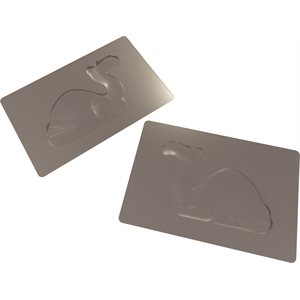 MOULDS CHAMEAU FOR 5 PIECES 12X7.5 CM P. 4 CM