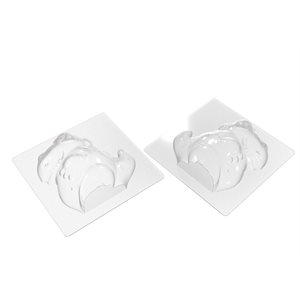 MOULES DINO FOR 6 PIÈCES 13X13 CM H.3.45 CM P.8.7 CM
