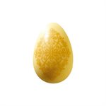 HALF EGG SHELLS WHITE CHOC INCA 3 DESIGNS 3.4X2.3 CM