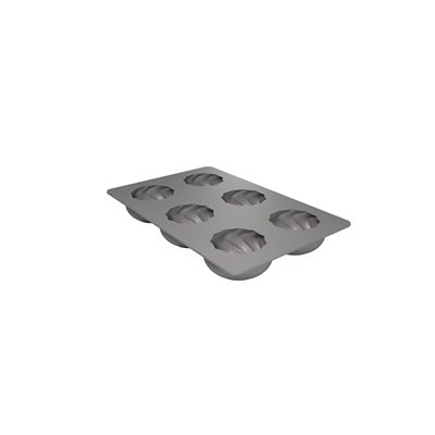 SILICONE MOULD TWIST FOR 6 PIÈCES Ø 7.5 CM H 3.5 CM
