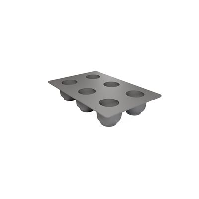 SILICONE MOULD ROSE FOR 6 PIÈCES Ø 6 CM H 5.4 CM
