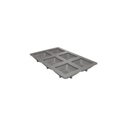 SILICONE MOULD COUSSIN FOR 6 PIÈCES 7.7X7.7 CM H 3 CM