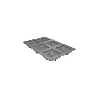 SILICONE MOULD COUSSIN FOR 6 PIÈCES 7.7X7.7 CM H 3 CM
