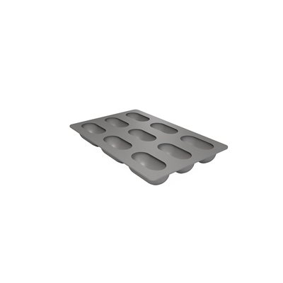 SILICONE MOULD OVOÏDE FOR 6 PIÈCES 8.2X4.3 CM H 3.2 CM