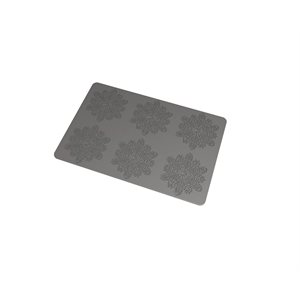 SILICONE MAT FLOCON GIVRÉ FOR 6 IMPRINTS Ø 8.8 CM