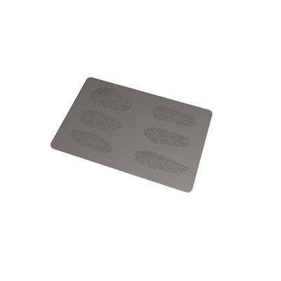 SILICONE MAT PLUMES FOR 6 IMPRINTS 9.9X4.1 CM