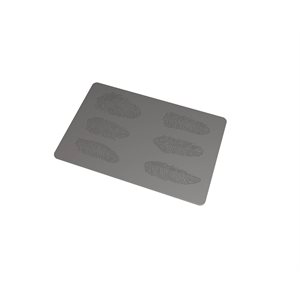 SILICONE MAT PLUMES FOR 6 IMPRINTS 9.9X4.1 CM