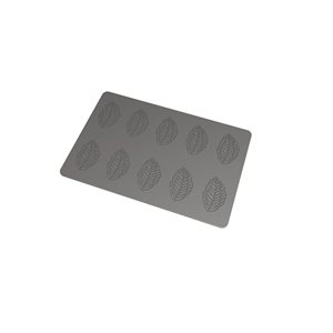 SILICONE MAT FEUILLE 29X19 CM FOR 10 IMPRINTS 6.4X3.7 CM