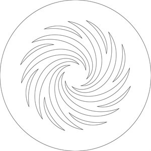 STENCIL FOR KING'S CAKE TOURBILLON FOR 1 PIECE Ø 22 CM