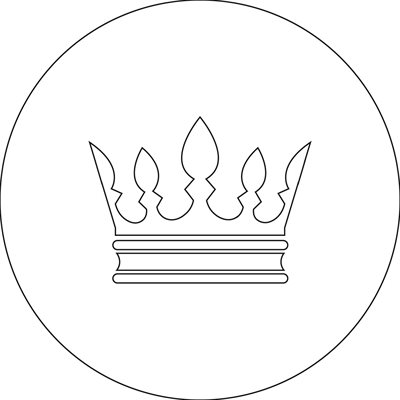 STENCIL FOR KING'S CAKE LE ROI FOR 1 PIECE Ø 22 CM