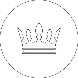 STENCIL FOR KING'S CAKE LE ROI FOR 1 PIECE Ø 22 CM