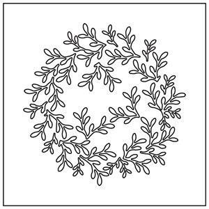 STENCIL FEUILLAGE FOR 1 PIECE 15X15 CM PATTERN 12X12 CM