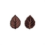 BRONZE LEAVES, DARK CHOC, 1.1 IN X 1.5 IN , 105 PCS
