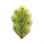 Mini leaves white choc Vert et or 4 designs