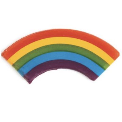 Rainbow Banner, White Chocolate, 96 pcs