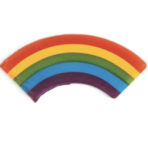 Rainbow Banner, White Chocolate, 96 pcs