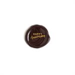 Happy Anniversary Wax Seal, Dark Chocolate, 63 pcs
