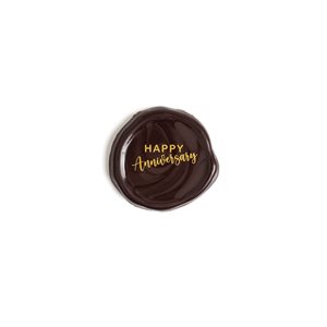 Happy Anniversary Wax Seal, Dark Chocolate, 63 pcs