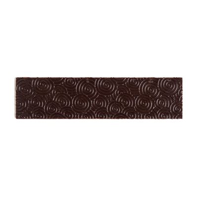 SPIRAL TEXTURED BAR DARK CHOCOLATE, 12X3CM, 66PC