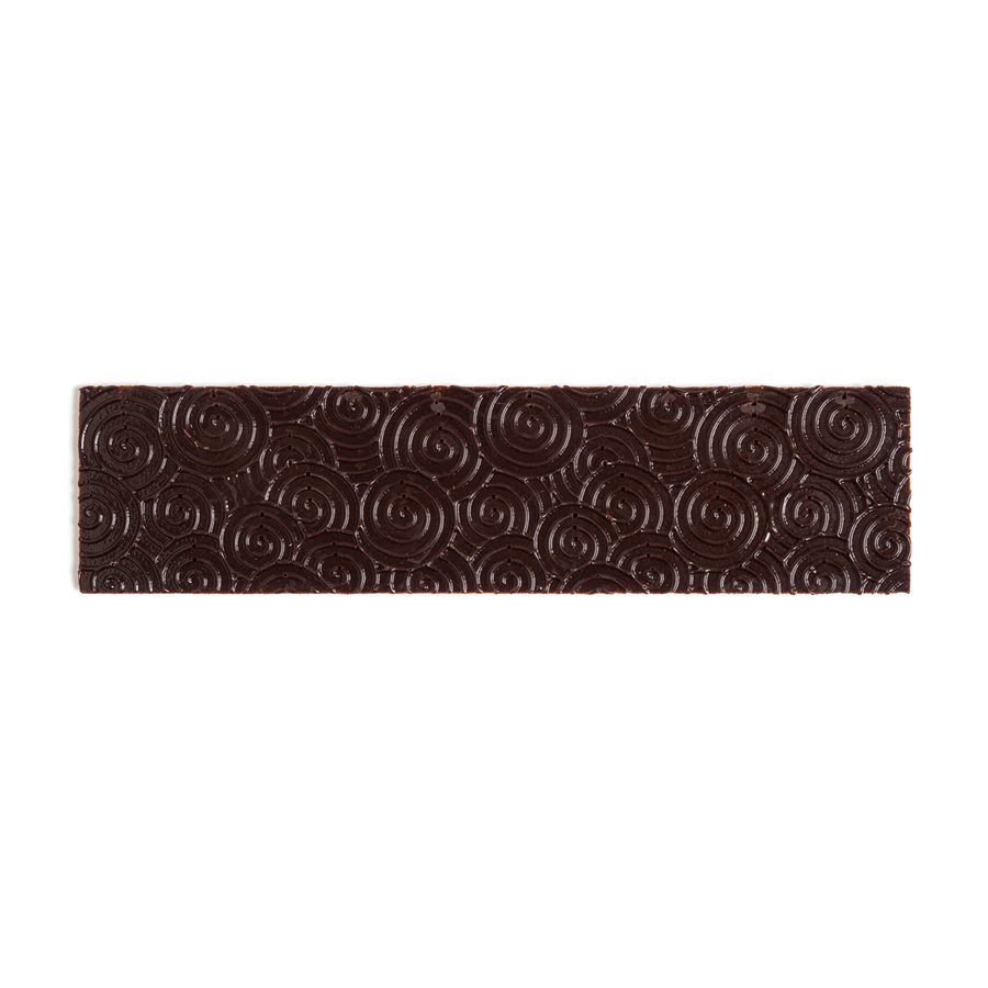 Textured Bar SPIRAL TEXTURED BAR DARK CHOCOLATE, 12X3CM, 66PC