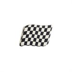 CHECKERED FLAG WHITE CHOC, 4X3.5CM, 60PC