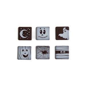 HALLOWEEN CHARACTERS ASST. DARK COMP. 3CM, 88PC