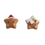 HOLIDAY STARS DUO,  BLONDE CHOC, 1.1 IN X 1.1 IN, 140 PCS