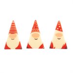 SANTA SIBLINGS, WHITE COMP, 3.3X5.5CM, 84PCS