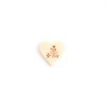 LOVE BIRDS HEART, WHITE CHOC, 1.1 IN X 1.1 IN, 135 PCS 