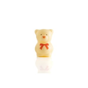 VALENTINE BEAR 3D, WHITE CHOCO, 2.6X3.7CM, 70PCS