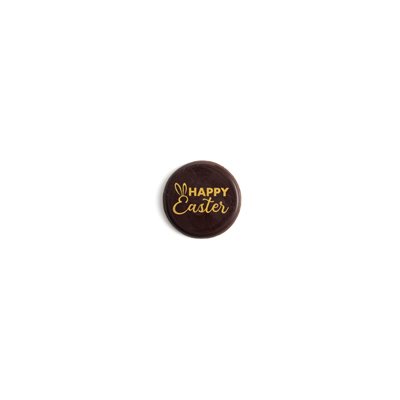 HAPPY EASTER COIN, DARK CHOCO, 2.5CM, 108PC