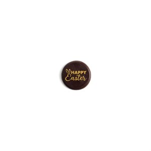 HAPPY EASTER COIN, DARK CHOCO, 2.5CM, 108PC