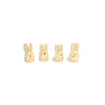 HAPPY BUNNIES, WHITE CHOCO, 4 DESIGNS, 140PC