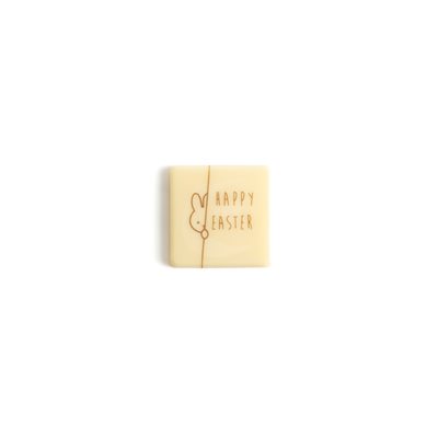 COUCOU SQUARE, WHITE CHOCO, 3X3CM, 176PC