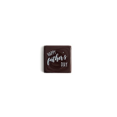 HAPPY FATHER'S DAY, DARK CHOCO, 3X3CM, 176PC