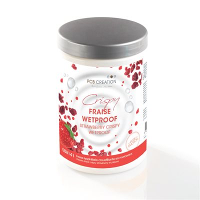 STRAWBERRY WETPROOF CRISPY, 14 OZ / 400 G  STRAWBERRY WETPROOF CRISPY, 14 OZ / 400 G