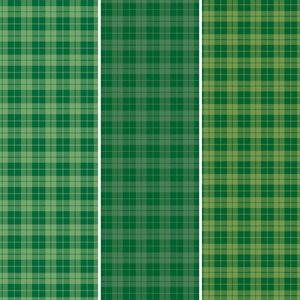 GREEN PLAID TRANSFER SHEET, 9.8 IN X 15.7 IN, 17 SHEETS