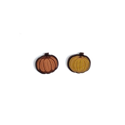 PUMPKIN DUO, DARK CHOC, 1.2 IN X 1 IN, 135 PCS