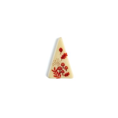 FALL FESTIVAL TRIANGLE, WHITE CHOC, 1.3 IN X 2.2 IN , 84 PCS