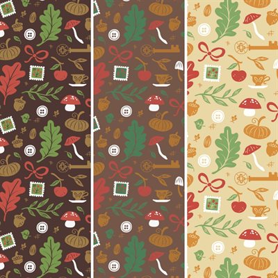 FALL SPIRIT TRANSFER SHEET, 15.7 IN X 9.8 IN, 17 SHEETS