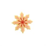 HOLIDAY SNOWFLAKE, WHITE CHOC, 2 IN X 2 IN, 35 PCS
