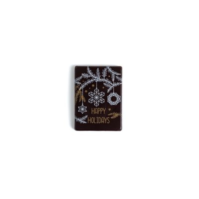 HANGING SNOWFLAKES, DARK CHOC, 1.1 IN X 1.5 IN, 132 PCS
