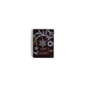 HANGING SNOWFLAKES, DARK CHOC, 1.1 IN X 1.5 IN, 132 PCS
