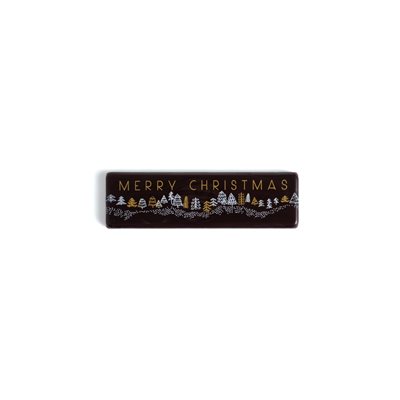 CHRISTMAS SCENERY, DARK CHOC, 2.7 IN X 0.7 IN, 110 PCS 