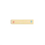 HAPPY EASTER RECTANGLE, WHITE CHOC, 2.7 IN X 0.6 IN, 140 PCS 